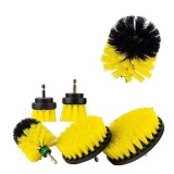 Set 6 Capete Perie Nylon, Marimi Diferite, Galben - Curatare Auto Detaliata