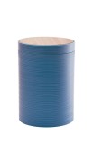 Cos gunoi plastic albastru bambus natur 19 x 27 cm, 5 L