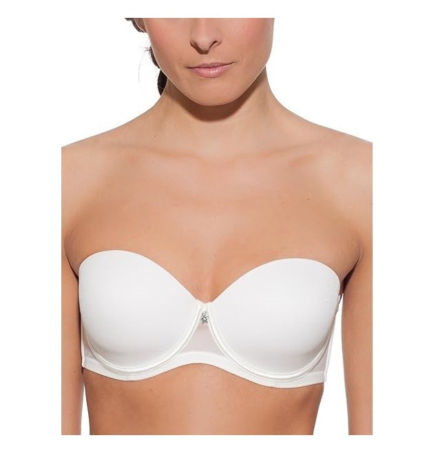 Sutien cu armatura Selene Esmeralda, captusit, alb, 95C - OUTLET