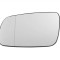 Geam oglinda Seat Alhambra (7V8/7V9), 04.1998-06.2004, Vw Sharan (7M), 05.1998-04.2004, Stanga, Crom, Cu incalzire, Asferica, View Max, 3B1857521; 7M