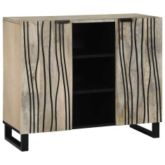 Bufet Alb 90 x 33 x 75 cm Lemn masiv de mango
