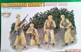 Kit FALLSCHIRMJAGER REGIMENT 3 (SICILY 1943) - DRAGON Cod 6195 1/35 DIORAMA MACHETA FIGURINE ASAMBLARE HOBBY WWII SOLDAȚI GERMANI AMERICANI RUȘI