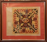 LUCIA BELLER ( 1889-1961 ) PROIECT PENTRU PERNA - TESUT DE COVOR, grafica color