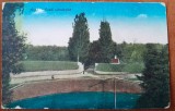 Carte postala, parc in Arad, 1927