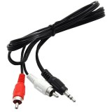 Cablu Audio 2x RCA &ndash; Jack 3.5 Stereo, 1.5 M Lungime - pentru Sistem Surround