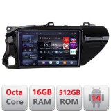 Navigatie Toyota Hilux 2016- Edotec Kit-TY59 8 core QLED 2K 16+512 360 Android Waze USB Navigatie Internet Youtube Radio CarStore Technology
