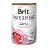 Hrana umeda pentru caini Brit Pate &amp; Meat cu Miel, 400g