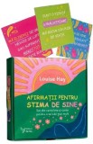 Afirmatii pentru stima de sine. Set de cartoline si carte pentru a te iubi mai mult - Louise Hay