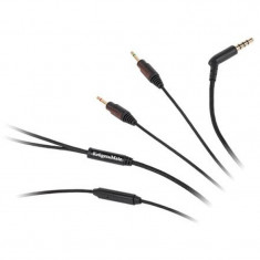 Cablu pentru casti cu microfon Kruger&amp;Matz, jack stereo 3.5 - 2 x 2.5 mm, 1 m