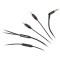 Cablu pentru casti cu microfon Kruger&amp;amp;Matz, jack stereo 3.5 - 2 x 2.5 mm, 1 m