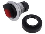 Comutator rotativ 22mm, IP65, roșu