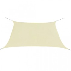 Parasolar din material textil oxford, patrat, 2 x 2 m, crem foto
