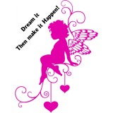 Sticker decorativ Valentine&#039;s Day, Inger, Roz, 85 cm, 1159ST-2