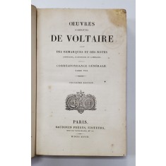 OEUVRES COMPLETES DE VOLTAIRE, TOME LXIX - PARIS, 1828