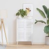 VidaXL Uși de dulap design cu lavră 4 buc Alb 39,5x29,5 cm