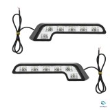 Cumpara ieftin Set 2 Proiectoare Lumini de Zi Auto DRL Universale, LED, Alb, 12V, Montaj Facil