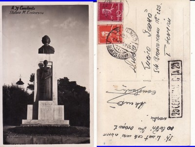 Constanta -Statuia Eminescu-cenzura WWII, WK2 foto