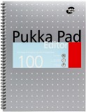 Caiet cu Spirala Dubla Pukka Pad Metallic Editor A4+, 100 Pagini, Coperti Tari