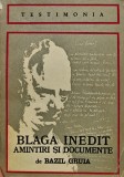 Cumpara ieftin Blaga inedit: amintiri si documente - 1974 - Bazil Gruia (AG57)