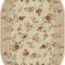 Covor Oval Model Lotos 551-100, Marime 60 x 110 cm, Bej, Crem, Inaltime Fir 8 mm, Antialergic, Polipropilena, Living, Dormitor, Sufragerie, Birou