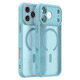 Husa iPhone 17 Pro Asteroid GSM HaloFrost II MagSafe, verde menta