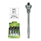 Clichet Profesional JBM 72 Dinti, Cap Rotativ, Maner Metalic, 1/4&quot;, Scula Universala Montaj
