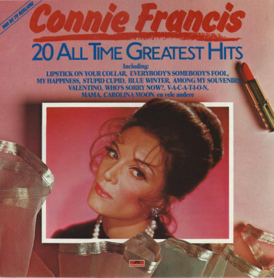 Vinil Connie Francis &amp;ndash; 20 All Time Greatest Hits (VG+) foto