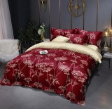 Cumpara ieftin Lenjerie de pat pentru o persoana cu husa elastic pat si fata perna dreptunghiulara, Andraste, bumbac mercerizat, multicolor