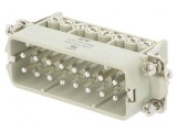 Conector HDC Inserturi Contact Tată 16A 16P, TE Connectivity