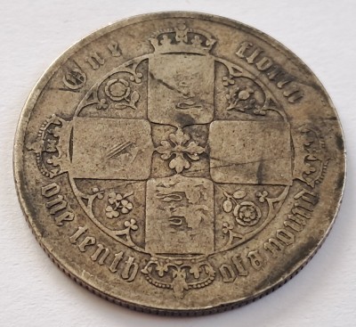 Marea Britanie, 1 Florin Victoria , 1864 Londra foto