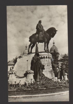 CPIB 19600 CARTE POSTALA - CLUJ. STATUIA LUI MATEI CORVIN foto