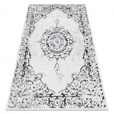Covor ALLURE 1961 Ornament, cadru - Structural, elegant, glamour alb / gri, 200x290 cm