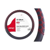 Husa volan cu cusatura rosie model Hexa SWC-23-M (37-39cm) FAVLine Selection, Amio