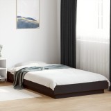 Cumpara ieftin Cadru de pat cu lumini LED, negru, 90x200 cm, lemn prelucrat