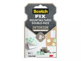 Benzi dublu adezive pretaiate montare interior, 16 buc/pachet, 3M Scotch-Fix(TM)