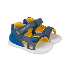 Sandale primii pasi pentru copii biomecanics 25147, albastru (marime: 19(11,6-12,1 cm)) foto