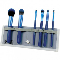 Set pensule profesionale Royal Langnickel MODA Total Face Flip Kit, 7 piese, Blue foto