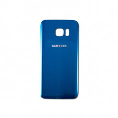 Capac Baterie Spate Samsung Galaxy S7 Edge G935 Cu Adeziv Sticker Albastru foto