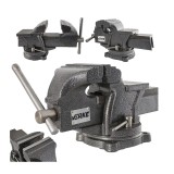 Menghina rotativa turnata, rotație 360&deg;, de banc, cu nicovala, 150 mm, Verke