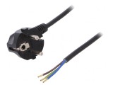 Cablu Schuko CEE 7/7 cu Ștecăr &icirc;n Unghi și Mufă PVC