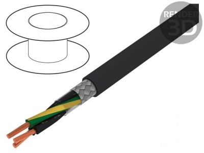 Cablu &amp;Ouml;LFLEX&amp;reg; CLASSIC 115 CY BK 3x2.5mm&amp;sup2; PVC Negru 300V/500V foto