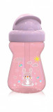 Cana sport mini Animals cu pai moale si flexibil 6 luni+ 200 ml Blush Pink, Lorelli