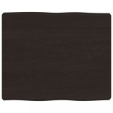 Cumpara ieftin Blat masa, 60x50x(2-6) cm, maro, lemn tratat contur organic