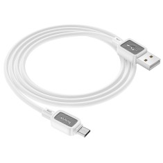 Cablu USB-A la Micro-USB Hoco X108 , 2.4A, 1m, Alb