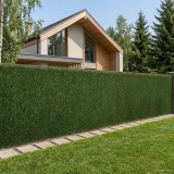vidaXL Gard Artificial Verde deschis 1,5 x 5 m PVC și Oțel 42042379
