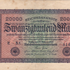 GERMANIA 20.000 marci 1923 VF!!!