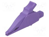 Bornă crocodil ST&Auml;UBLI 32A 1kVDC violet, capacitate prindere max. 30mm