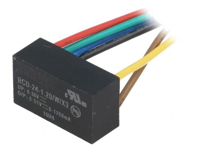 Convertor DC/DC 6-36V la 3-31V 1200mA cu cabluri foto