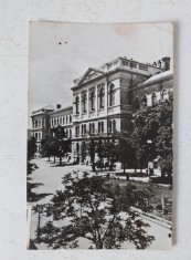 Carte postala, vedere Cluj, Universitatea Babes- Bolyai, anii 60, tip fotografie, circulata
