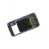 Carcasa Mijloc cu geam camera / blitz , Samsung G925 Galaxy S6 Edge Gold Orig Swap B
